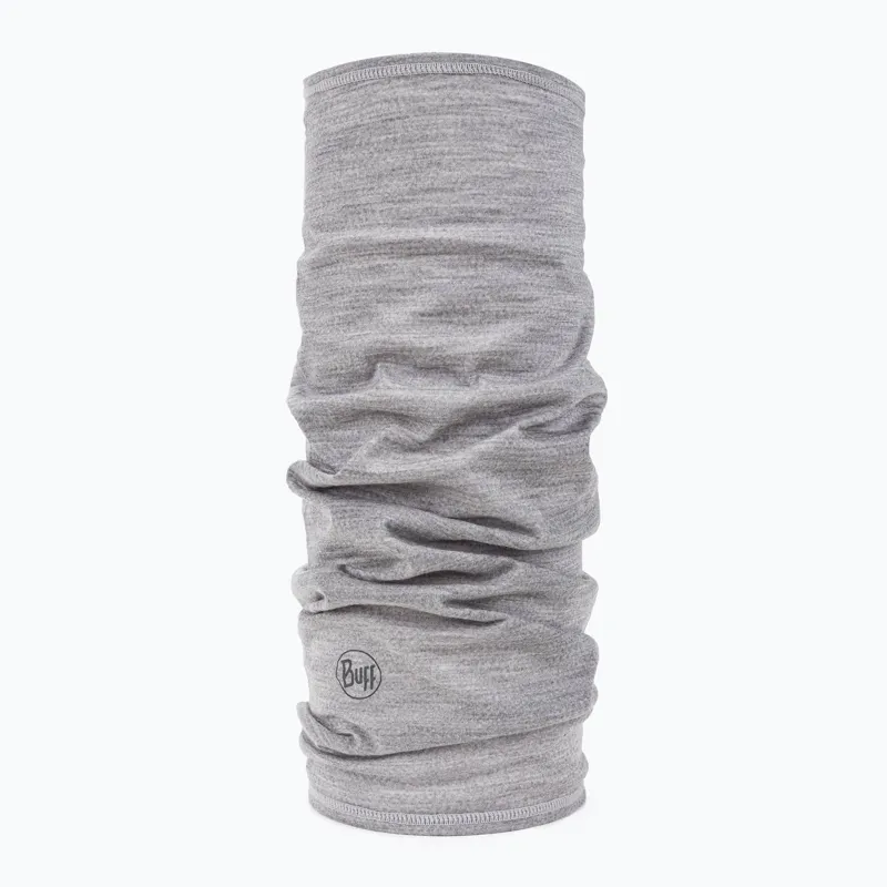 Buff Merino Lightweight Neckwear Solid Light Grey